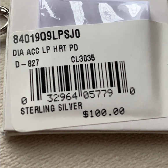 NWT Diamond Accent Sterling Silver Heart Necklace - Picture 5 of 8